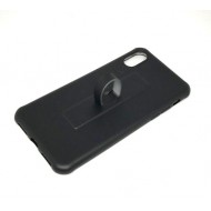 Capa De Silicone Motomo Con Anillo De Dedo Para Apple Iphone X (5.5 ) Negro